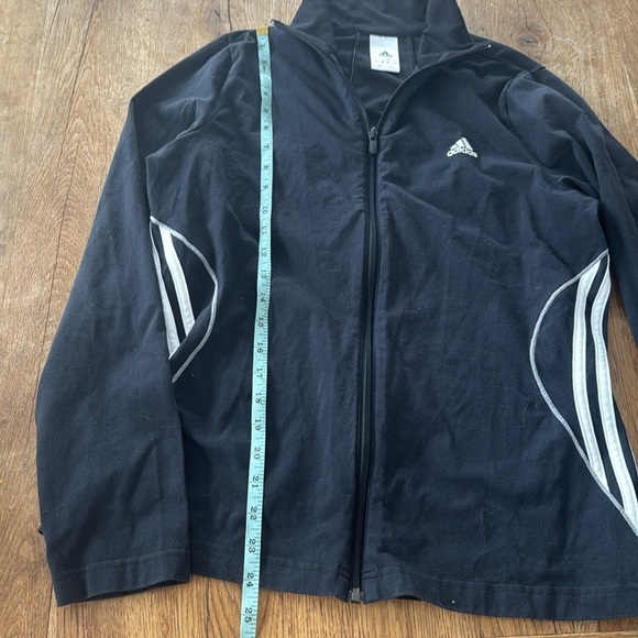adidas Jacket Womens Large Black Lightweight Long Sleeve - Picture 4 of 7